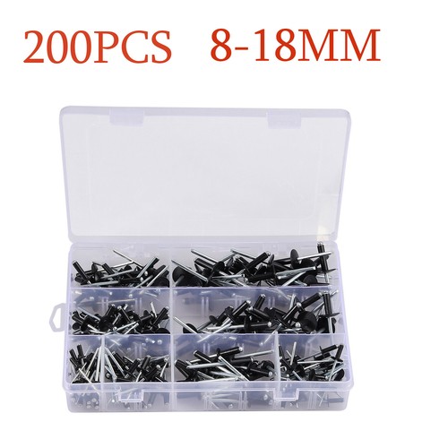 200pcs assorted pop - assorted, rivets