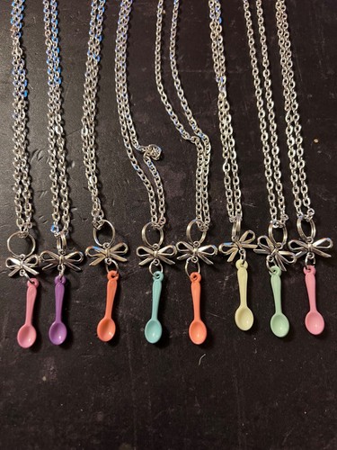 Colourful mini tiny spoon - colourful,