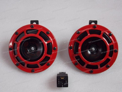 Pcs 12v hella horn red - pcs,