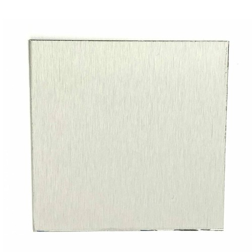 Satin brushed stainless - /,