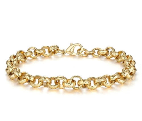 9ct gold diamond cut belcher - 9ct,