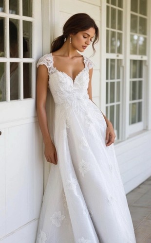 Justin alexander white beaded - alexander,