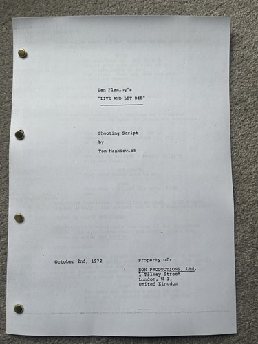 Live and let die - and, script