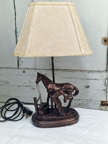 Vintage sculptural table lamp - vintage,