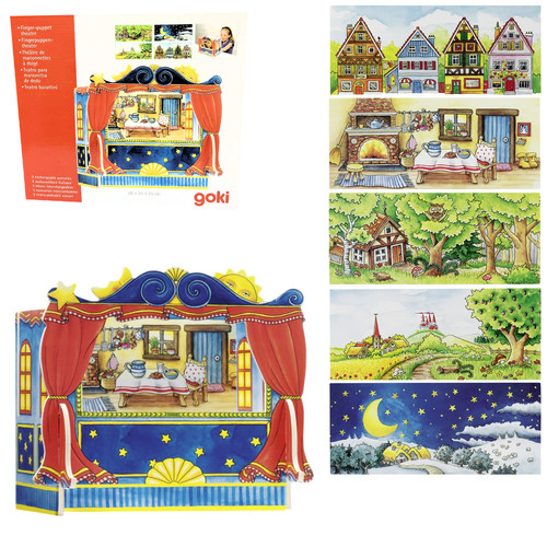 Goki wooden fingerpuppet - wooden,