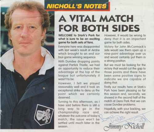 Jimmy nicholl manchester - jimmy, ex