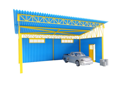 Metal sheet shed - 1/43, open