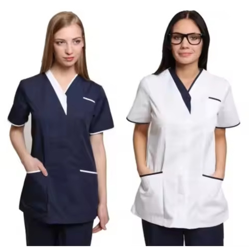Neck nursing tunic top - v, for