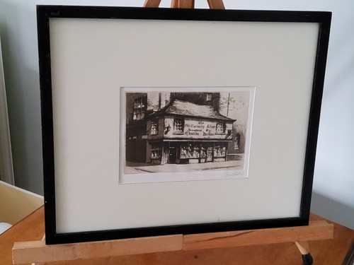 Vintage etching charles - etching,