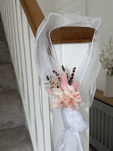 White pink wedding church - pink,