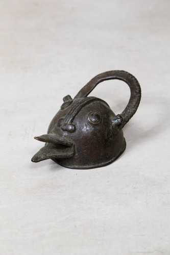Benin bronze face 77 - bronze,