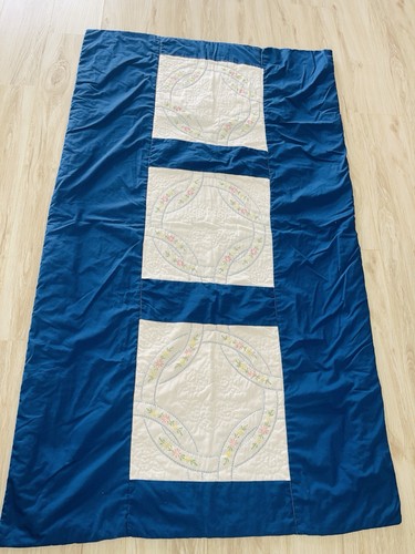 Handmade vtg quilted bed - vtg,