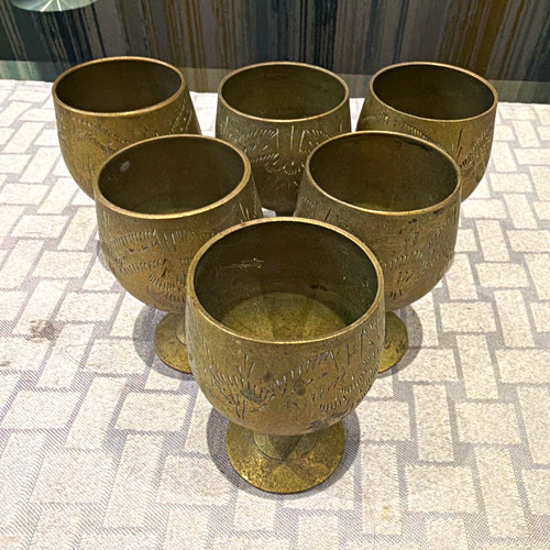 Set engraved etched - 6,