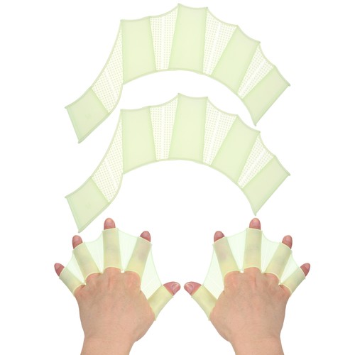 Silicone swimming gloves - silicone,