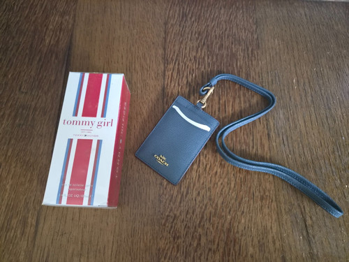 Coach leather lanyard - leather,