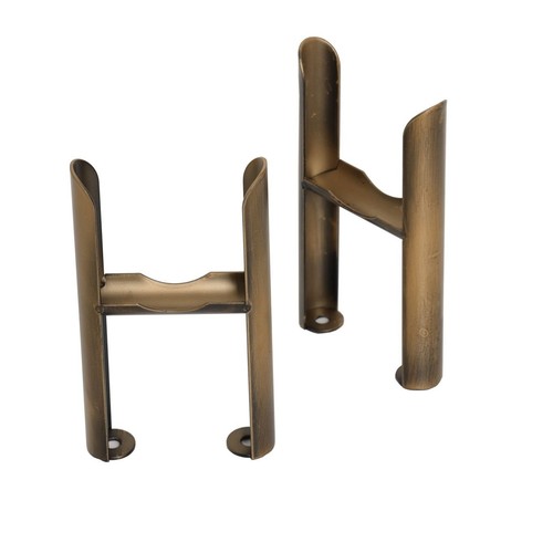 Antique brass triple column - antique,