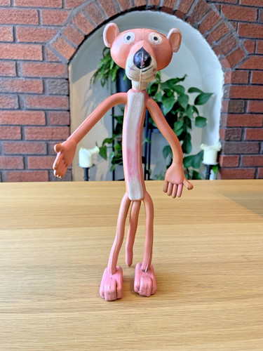 Retro 1980s bendy pink panther - 1980s,