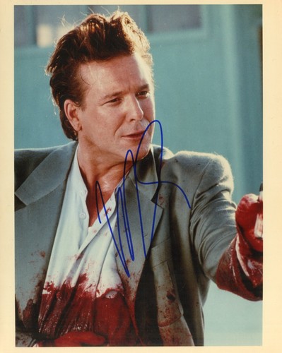 Mickey rourke signed 10 - signed, 8