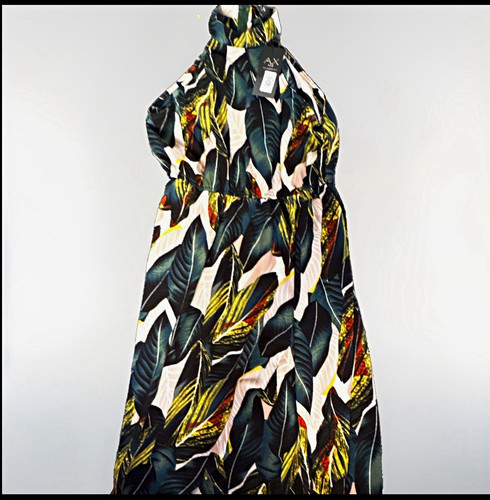 Paris women leaf print - ax,