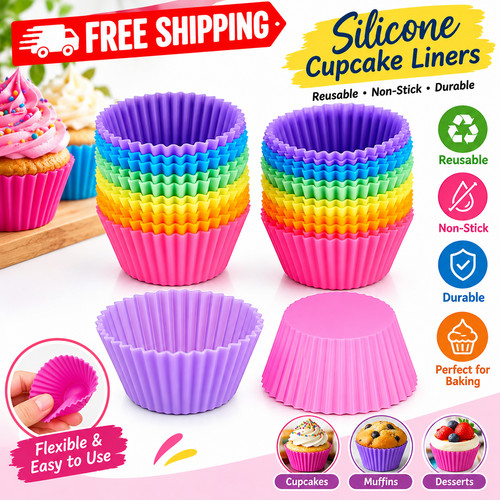 12pcs reusable silicone - 12pcs,