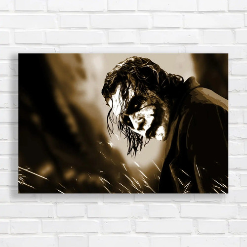 Joker sepia canvas - joker,