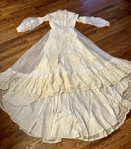 Vtg victorian wedding - vtg, dress