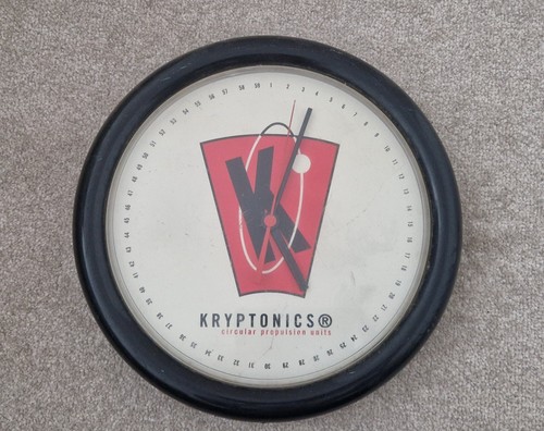 1995 kryptonics wall clock - clock,