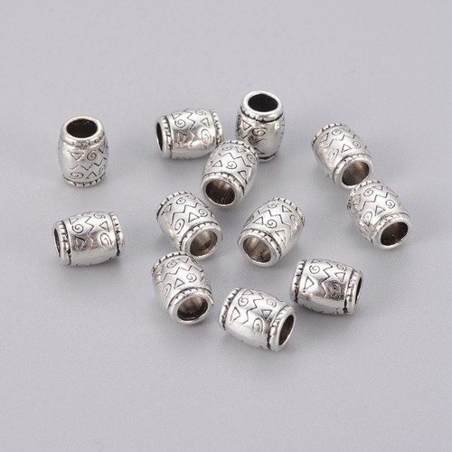 Tibetan silver spacer beads - silver,