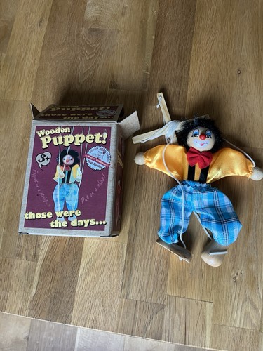 Marionette clown wooden - marionette,