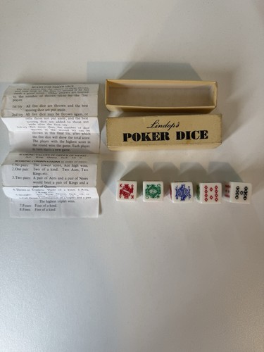 Vintage lindop poker dice - lindop's,