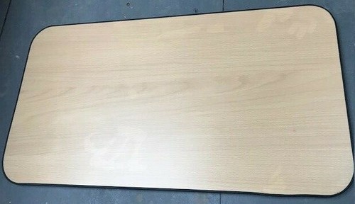 Maple table black trim - table, +