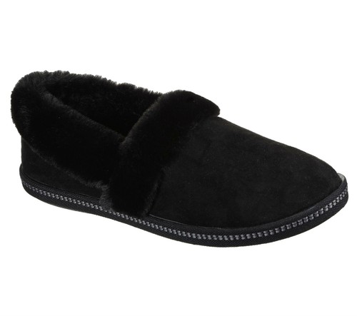 Skechers womens black slippers - skechers,