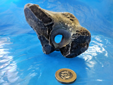 Large natural flint hag stone - flint,