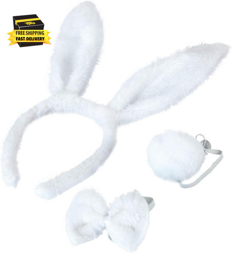 Bunny ears and tail - bunny, set,rabbit