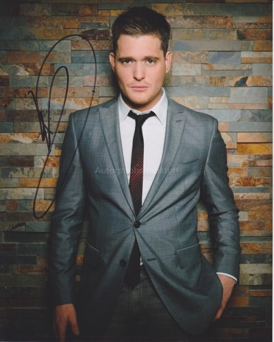 Michael buble hand signed 8x10 - michael,