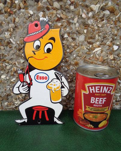 Enamel sign esso drip german - enamel, sign-