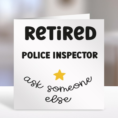 Retired police inspector - retired,