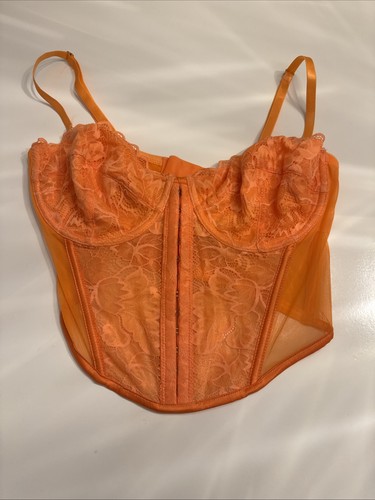 34d orange primark corset - primark,