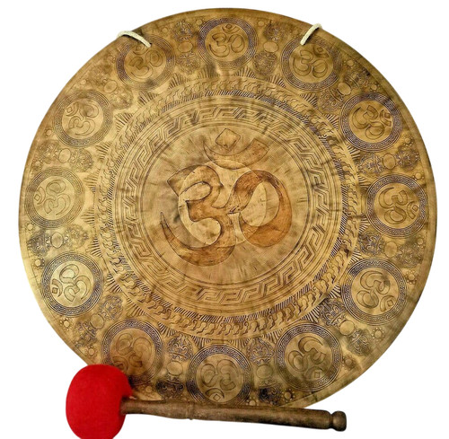 Inches wind carved gong - 18,
