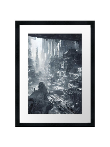Future cityscape framed - cityscape, #1