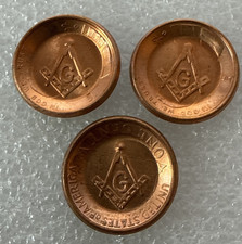Masonic counter stamped - masonic,