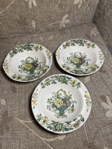 Vintage masons green basket - vintage,