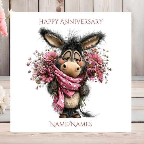 Personalised donkey happy - donkey,