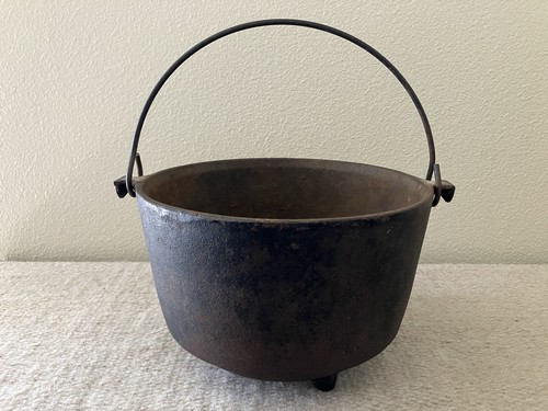 Vintage cast iron kettle - iron,