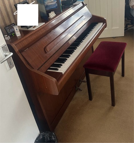 Bentley upright piano with - bentley,