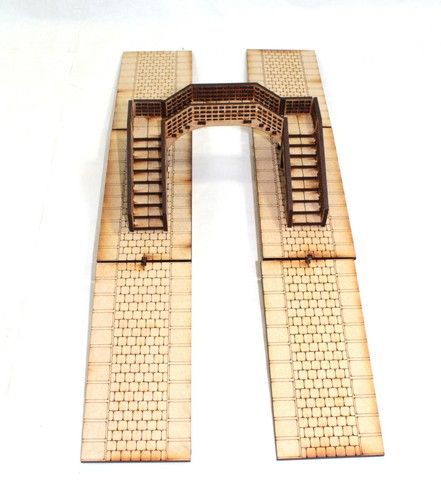 Model railway foot bridge - railway,