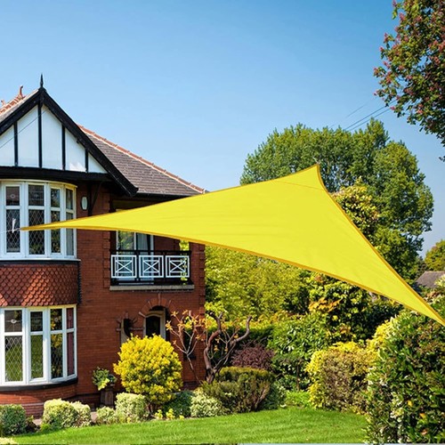 Sun shade sail - canopy, yellow