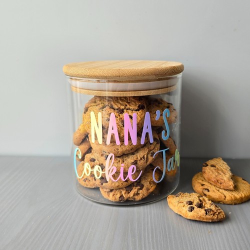 Personalised glass snack jar - glass,