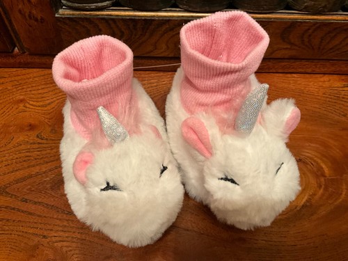 Faux fur white pink unicorn - faux,