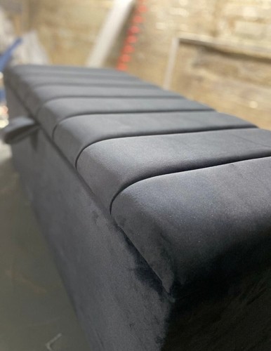 Panel style ottoman - ottoman, storage